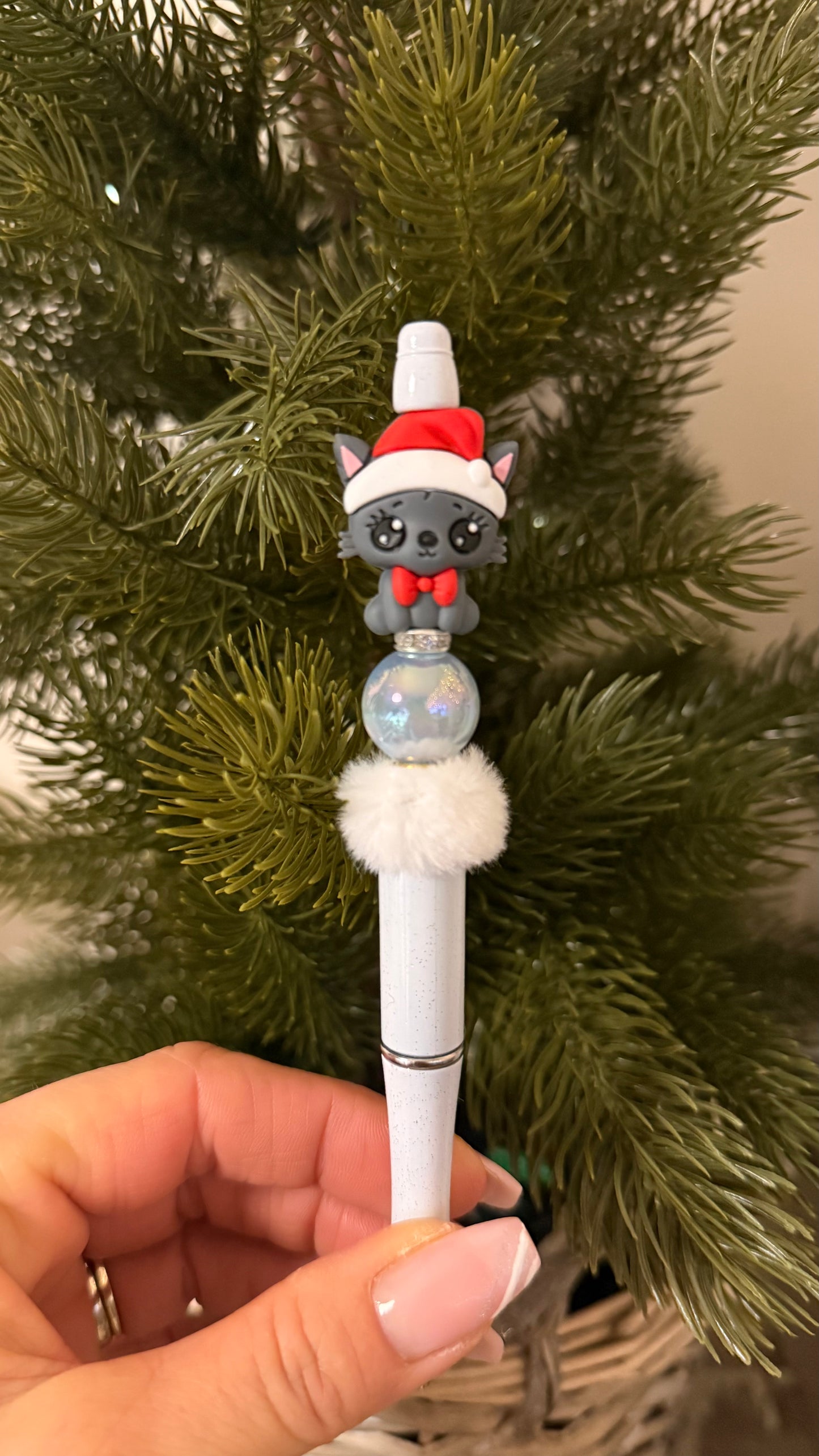 Weihnachtskatze Kugelschreiber