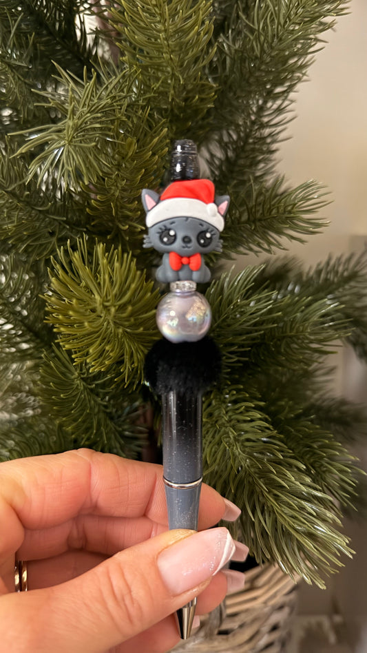 Weihnachtskatze Kugelschreiber