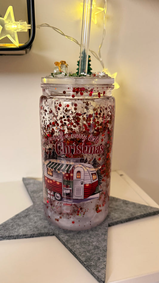 Camper-Weihnacht Kunststoff Becher