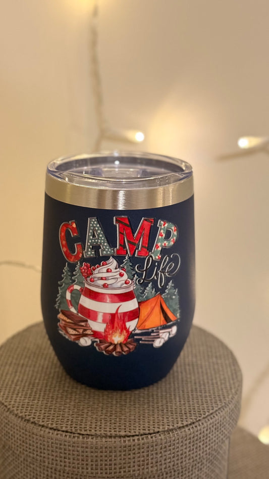 Thermobecher blau - Camp Life